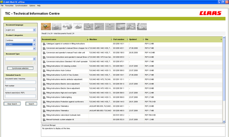 CLAAS Web Tic Software