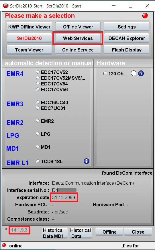 Deutz SerDia.2010 14.1.9.3 USB.Dongle