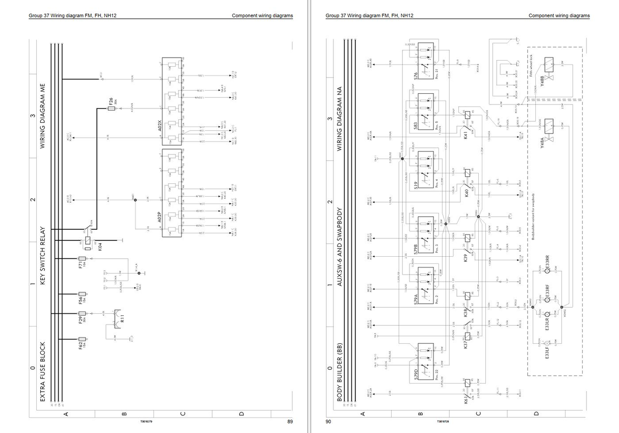 Volvo Truck FM FH NH12 Wiring Diagram