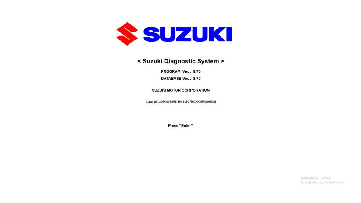 Suzuki SDS Marine Outboard Diagnostic 8.7
