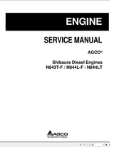 AGCO Shibaura Diesel Engines N843T-F N844L-F N844LT Operator & Service Manual