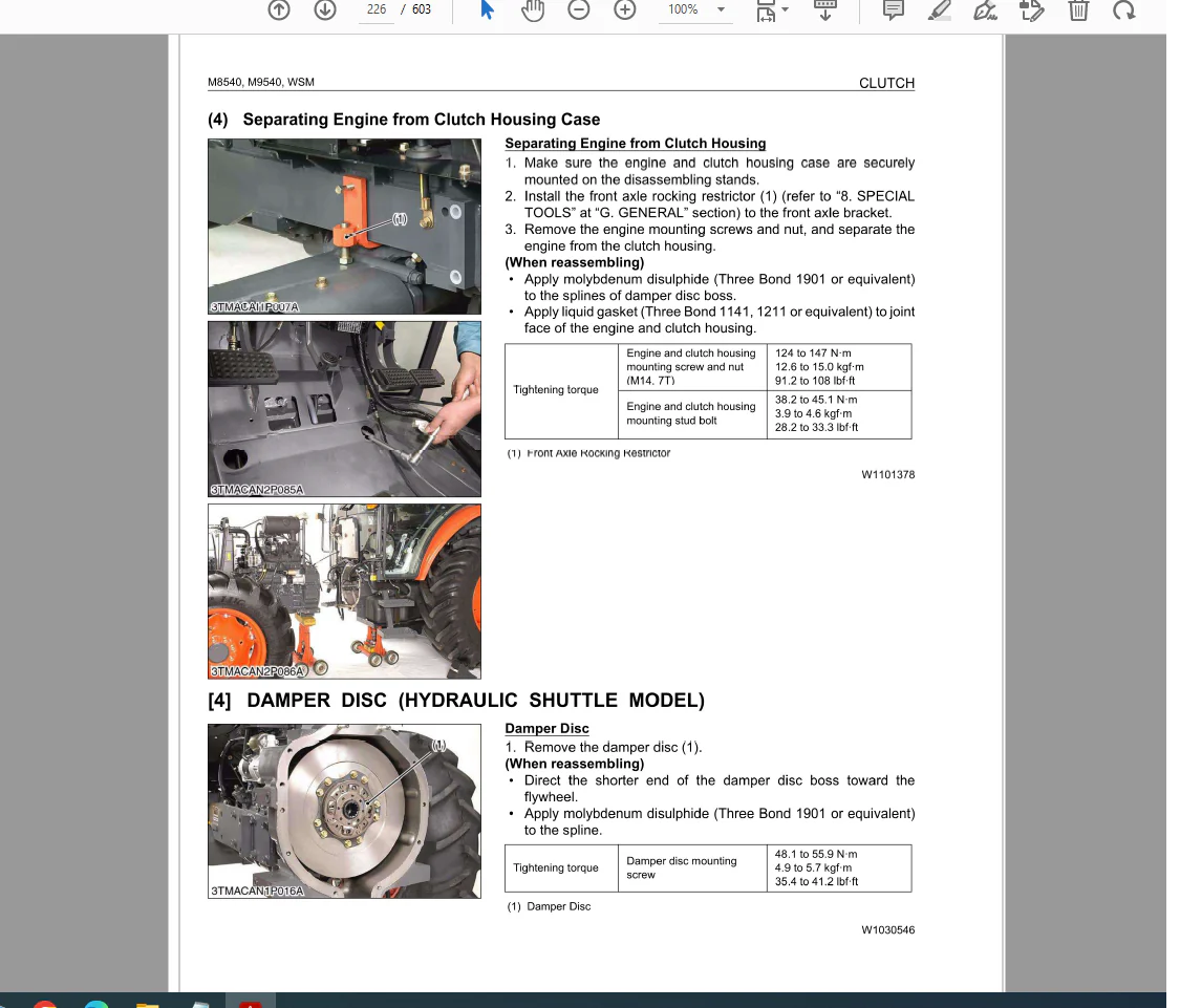 KUBOTA AGRICULTURAL MACHINE WORKSHOP MANUAL 46.7 GB