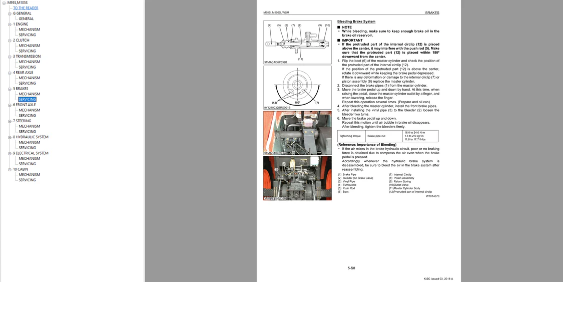 Kubota & Krone Agricultural Machinery Technical Information (Workshop Manual, Parts Manual, Service Information)