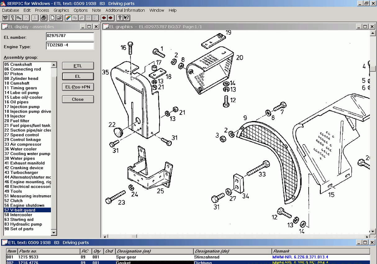 DEUTZ SERPIC PARTS 2012