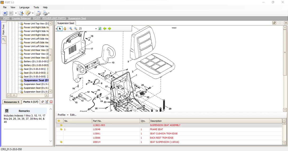 Crown Forklift Parts and Service Resource Tool V5 06.2017