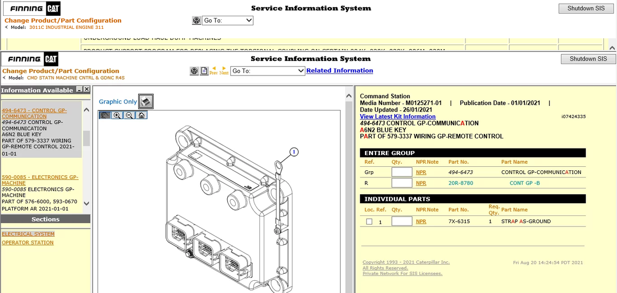 Caterpillar SIS Software