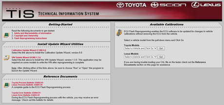 TOYOTA LEXUS REPROGRAMMING