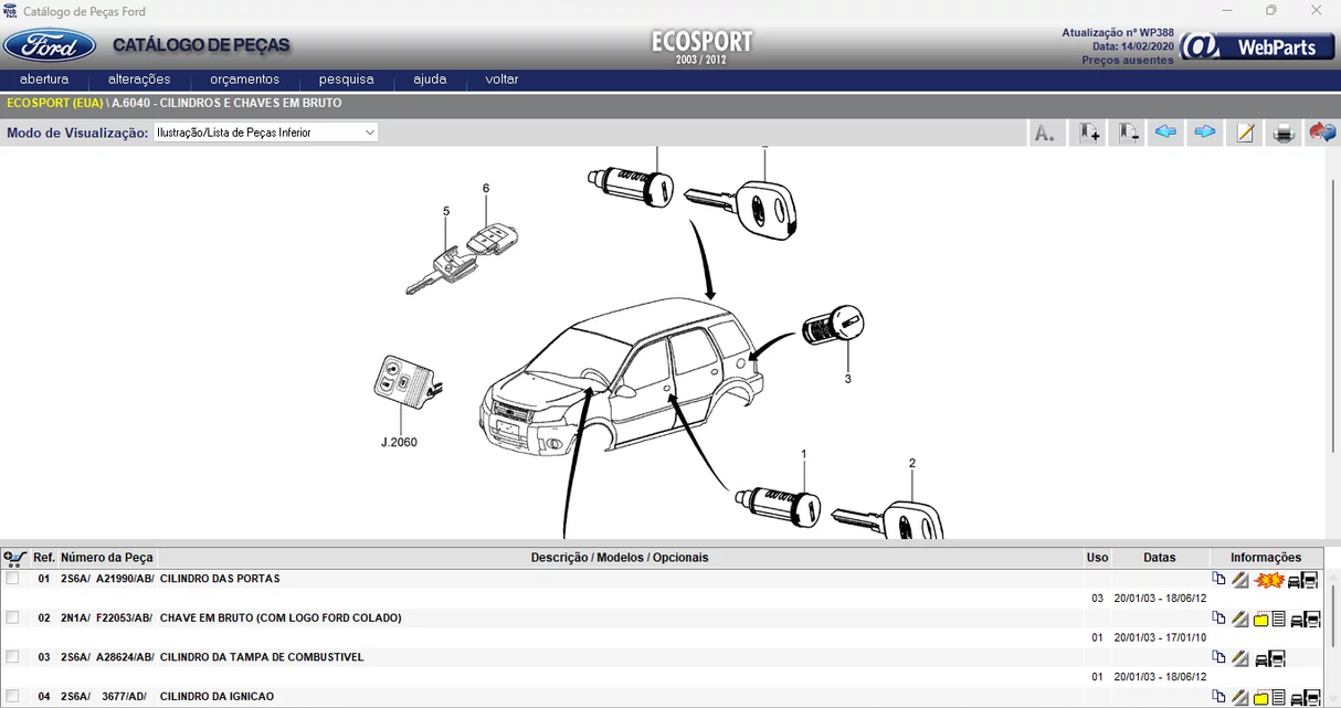 FORD WEBPARTS LATIN AMERICA – 2020.02