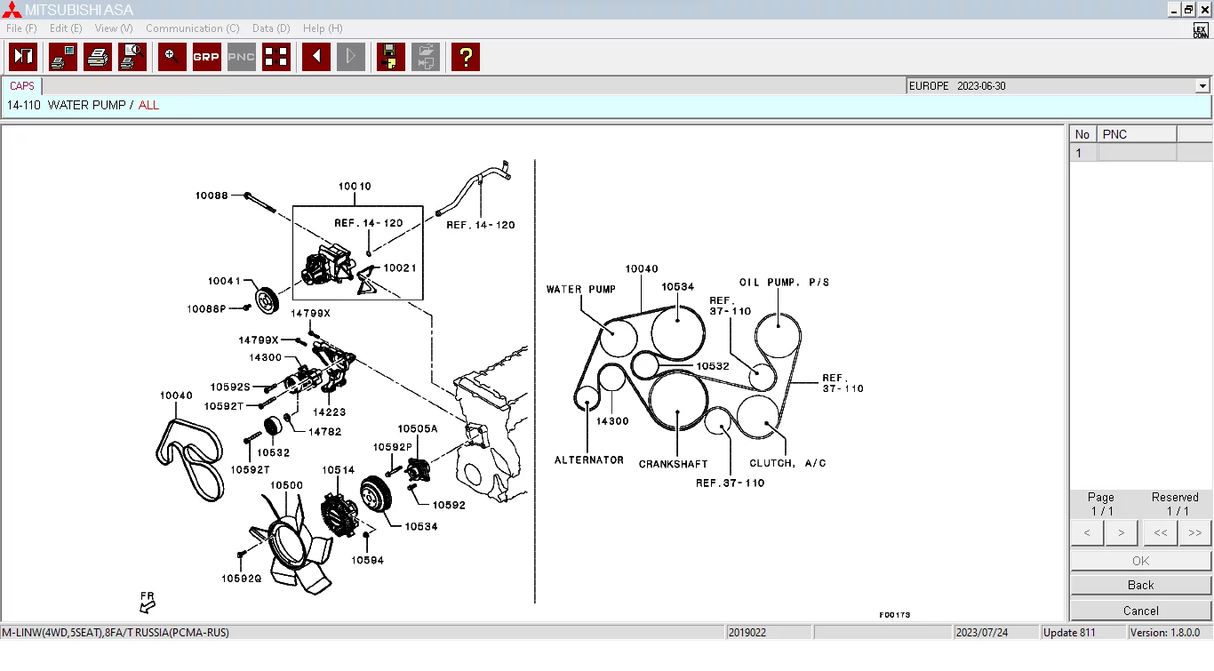 MITSUBISHI ASA EPC ALL REGIONS – 2023.06