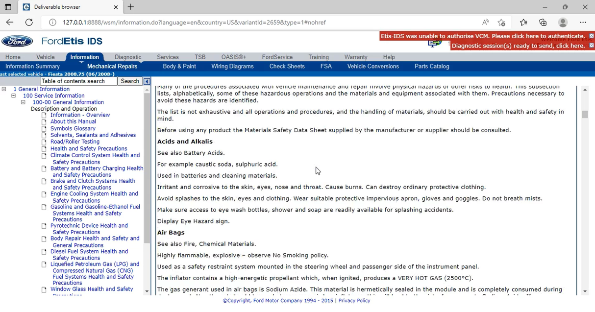 FORD ETIS IDS OFFLINE REPAIR MANUALS – 2022.06