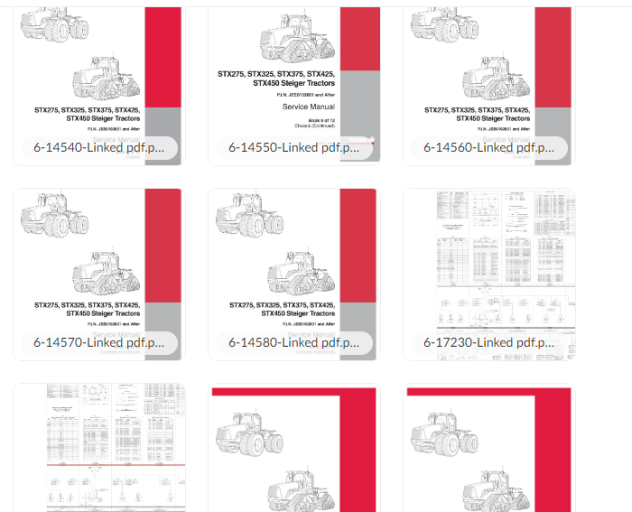 Case Agriculture & Construction Equipment Service Manuals Package 140.3GB