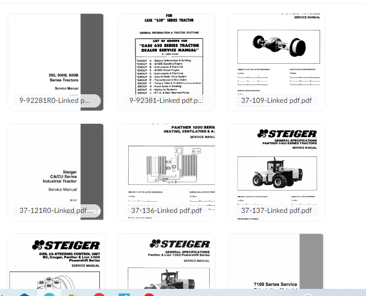 Case Agriculture & Construction Equipment Service Manuals Package 140.3GB