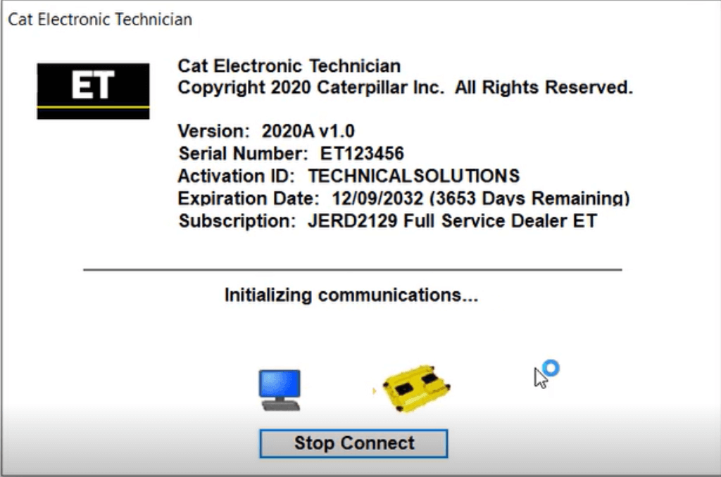 CATERPILLAR ET2020A FULL SERVICE DEALER