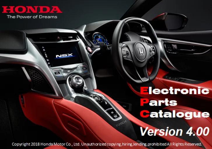 HONDA ELECTRONIC PARTS CATALOGUE 4.0 [2023]