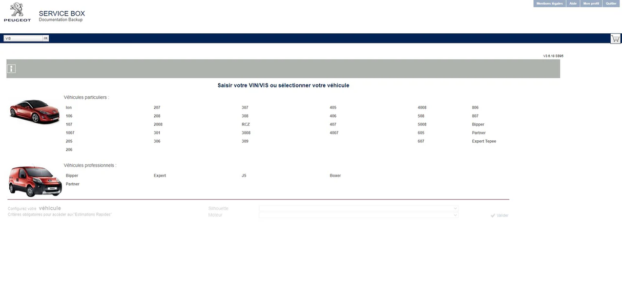 PEUGEOT SERVICE BOX DOCUMENTATION BACKUP 2013